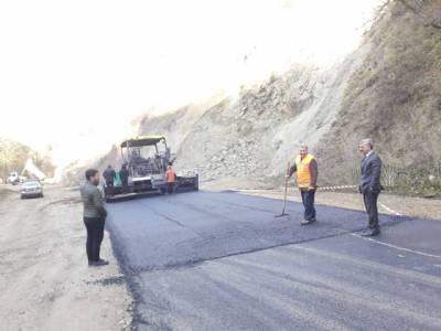 Yeşilalan-Baltacılı-Taşören-Huşo Mahalleleri Grup yolu asfaltlama çalışmasına başladık